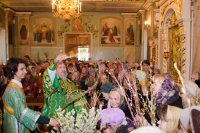 Всенощное бдение в канун Недели ваий (Вербного Воскресения), праздника Входа Господня в Иерусалим