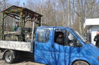 Благодатный Огонь в сопровождении передвижной звонницы доставлен в храмы Гомеля (ОБНОВЛЕНО)