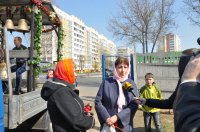 Благодатный Огонь в сопровождении передвижной звонницы доставлен в храмы Гомеля (ОБНОВЛЕНО)