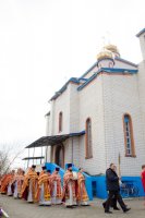 Божественная литургия в Преображенском храме г.Ветки