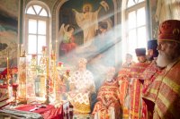 Божественная литургия в Преображенском храме г.Ветки