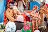 Божественная литургия в Преображенском храме г.Ветки