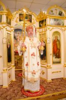 Божественная литургия в нижнем храме Свято-Петро-Павловского кафедрального собора г.Гомеля