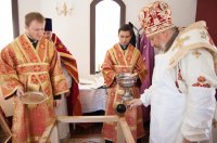 Божественная литургия и чин освящения часовни в честь Св. Дионисия Полоцкого на городском кладбище г.Светлогорска