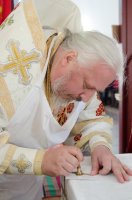 Божественная литургия и чин освящения часовни в честь Св. Дионисия Полоцкого на городском кладбище г.Светлогорска