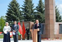 В а.г. Урицкое Гомельского района состоялся торжественный митинг, посвященный 70-летию победы в Великой Отечественной войне