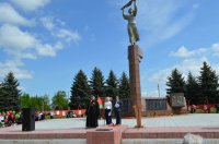 В а.г. Урицкое Гомельского района состоялся торжественный митинг, посвященный 70-летию победы в Великой Отечественной войне