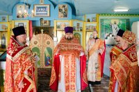 Божественная литургия в храме в честь Амфилохия Почаевского в д.Вежны Божественная литургия в храме в честь Амфилохия Почаевского в д.Вежны