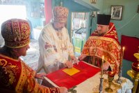 Божественная литургия в храме в честь Амфилохия Почаевского в д.Вежны Божественная литургия в храме в честь Амфилохия Почаевского в д.Вежны