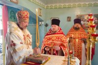 Божественная литургия в храме в честь Амфилохия Почаевского в д.Вежны Божественная литургия в храме в честь Амфилохия Почаевского в д.Вежны