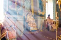 Божественная литургия в Свято-Петро-Павловском кафедральном соборе г.Гомеля