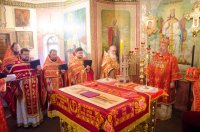 Божественная литургия в праздник иконы Божией Матери "Неупиваемая чаша"