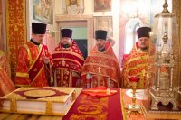 Божественная литургия в праздник иконы Божией Матери "Неупиваемая чаша"