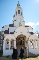 Рабочая поездка в строящийся храм в честь св.блг.кн. Александра Невского г.Рогачева