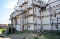 Рабочая поездка в строящийся храм в честь св.блг.кн. Александра Невского г.Рогачева