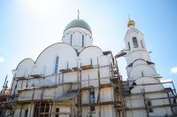 Рабочая поездка в строящийся храм в честь св.блг.кн. Александра Невского г.Рогачева