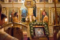 Вечернее богослужение в Свято-Петро-Павловском кафедральном соборе города Гомеля