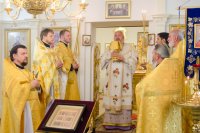 Преосвященнейший Стефан возглавил Божественную литургию в храме св.вмч. и целителя Пантелеимона г.Гомеля