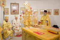 Преосвященнейший Стефан возглавил Божественную литургию в храме св.вмч. и целителя Пантелеимона г.Гомеля