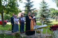 Освящение нового креста в д. Головинцы Освящение нового креста в д. Головинцы