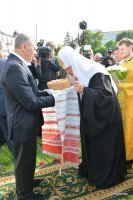 В канун праздника Собора Белорусских святых Святейший Патриарх Кирилл совершил богослужение в Свято-Духовом кафедральном соборе Минска В канун праздника Собора Белорусских святых Святейший Патриарх Кирилл совершил богослужение в Свято-Духовом кафедральном соборе Минска