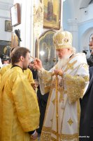 В канун праздника Собора Белорусских святых Святейший Патриарх Кирилл совершил богослужение в Свято-Духовом кафедральном соборе Минска В канун праздника Собора Белорусских святых Святейший Патриарх Кирилл совершил богослужение в Свято-Духовом кафедральном соборе Минска