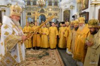 В канун праздника Собора Белорусских святых Святейший Патриарх Кирилл совершил богослужение в Свято-Духовом кафедральном соборе Минска В канун праздника Собора Белорусских святых Святейший Патриарх Кирилл совершил богослужение в Свято-Духовом кафедральном соборе Минска