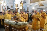 В канун праздника Собора Белорусских святых Святейший Патриарх Кирилл совершил богослужение в Свято-Духовом кафедральном соборе Минска В канун праздника Собора Белорусских святых Святейший Патриарх Кирилл совершил богослужение в Свято-Духовом кафедральном соборе Минска