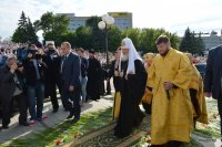 В канун праздника Собора Белорусских святых Святейший Патриарх Кирилл совершил богослужение в Свято-Духовом кафедральном соборе Минска В канун праздника Собора Белорусских святых Святейший Патриарх Кирилл совершил богослужение в Свято-Духовом кафедральном соборе Минска