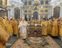 В канун праздника Собора Белорусских святых Святейший Патриарх Кирилл совершил богослужение в Свято-Духовом кафедральном соборе Минска В канун праздника Собора Белорусских святых Святейший Патриарх Кирилл совершил богослужение в Свято-Духовом кафедральном соборе Минска