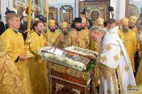 В канун праздника Собора Белорусских святых Святейший Патриарх Кирилл совершил богослужение в Свято-Духовом кафедральном соборе Минска В канун праздника Собора Белорусских святых Святейший Патриарх Кирилл совершил богослужение в Свято-Духовом кафедральном соборе Минска