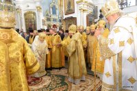 В канун праздника Собора Белорусских святых Святейший Патриарх Кирилл совершил богослужение в Свято-Духовом кафедральном соборе Минска В канун праздника Собора Белорусских святых Святейший Патриарх Кирилл совершил богослужение в Свято-Духовом кафедральном соборе Минска