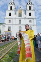 В канун праздника Собора Белорусских святых Святейший Патриарх Кирилл совершил богослужение в Свято-Духовом кафедральном соборе Минска В канун праздника Собора Белорусских святых Святейший Патриарх Кирилл совершил богослужение в Свято-Духовом кафедральном соборе Минска