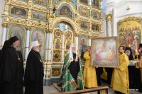 В канун праздника Собора Белорусских святых Святейший Патриарх Кирилл совершил богослужение в Свято-Духовом кафедральном соборе Минска В канун праздника Собора Белорусских святых Святейший Патриарх Кирилл совершил богослужение в Свято-Духовом кафедральном соборе Минска