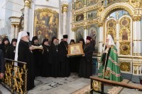 В канун праздника Собора Белорусских святых Святейший Патриарх Кирилл совершил богослужение в Свято-Духовом кафедральном соборе Минска В канун праздника Собора Белорусских святых Святейший Патриарх Кирилл совершил богослужение в Свято-Духовом кафедральном соборе Минска