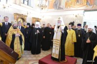 Предстоятель Русской Церкви возглавил освящение Духовно-образовательного центра Белорусского Экзархата