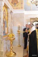 Предстоятель Русской Церкви возглавил освящение Духовно-образовательного центра Белорусского Экзархата
