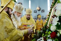 21 июня Преосвященный Стефан в сонме архиереев сослужил Святейшему Патриарху Кириллу