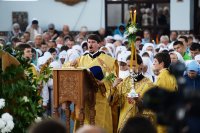 21 июня Преосвященный Стефан в сонме архиереев сослужил Святейшему Патриарху Кириллу