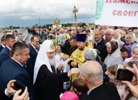 21 июня Преосвященный Стефан в сонме архиереев сослужил Святейшему Патриарху Кириллу