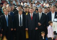 21 июня Преосвященный Стефан в сонме архиереев сослужил Святейшему Патриарху Кириллу