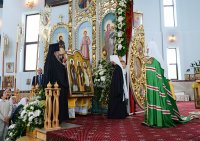 21 июня Преосвященный Стефан в сонме архиереев сослужил Святейшему Патриарху Кириллу