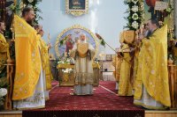 21 июня Преосвященный Стефан в сонме архиереев сослужил Святейшему Патриарху Кириллу