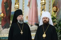 21 июня Преосвященный Стефан в сонме архиереев сослужил Святейшему Патриарху Кириллу