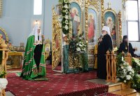 21 июня Преосвященный Стефан в сонме архиереев сослужил Святейшему Патриарху Кириллу