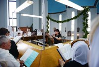 21 июня Преосвященный Стефан в сонме архиереев сослужил Святейшему Патриарху Кириллу