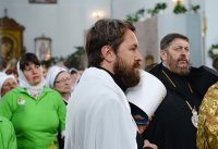 21 июня Преосвященный Стефан в сонме архиереев сослужил Святейшему Патриарху Кириллу