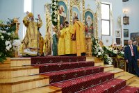 21 июня Преосвященный Стефан в сонме архиереев сослужил Святейшему Патриарху Кириллу