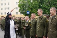 Преосвященнейший Стефан принял участие в мероприятии по случаю выпуска офицеров военно-транспортного факультета БелГУТа