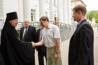 Преосвященнейший Стефан принял участие в мероприятии по случаю выпуска офицеров военно-транспортного факультета БелГУТа